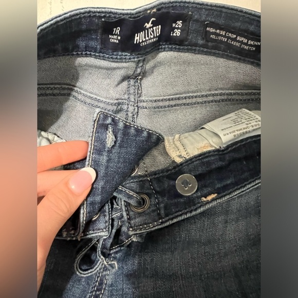 Hollister high rise jeans with string detail - Picture 4 of 6